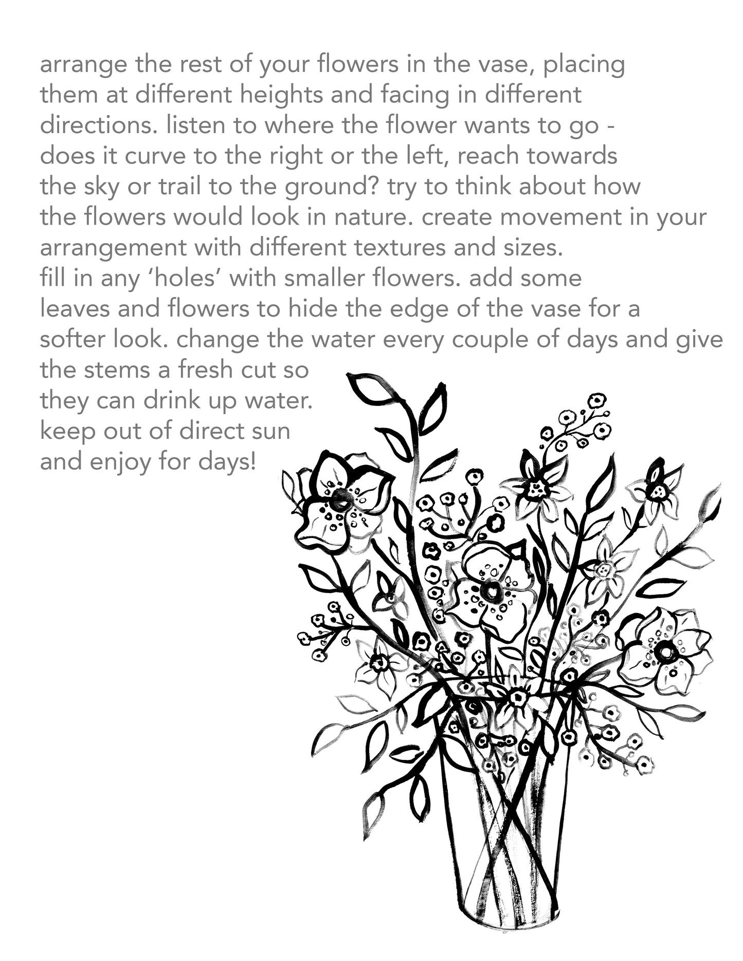floral arranging kit (for bridal & baby showers or parties)