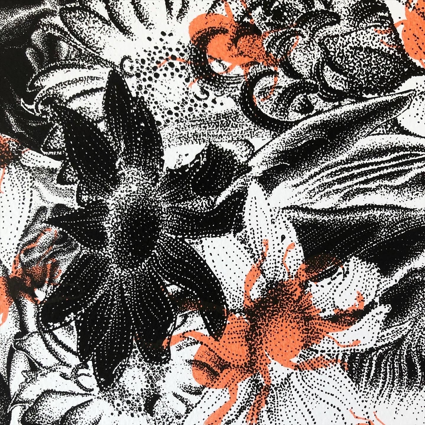 Flower Bed - Two Color Screen Print
