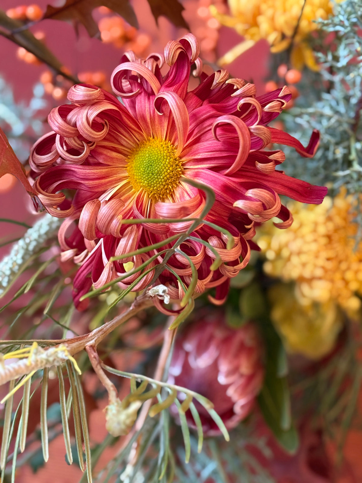 Marigolds, Branches and Fruit - The Final Flowers of Fall Workshop - Saturday 17th October 12 - 1.30pm