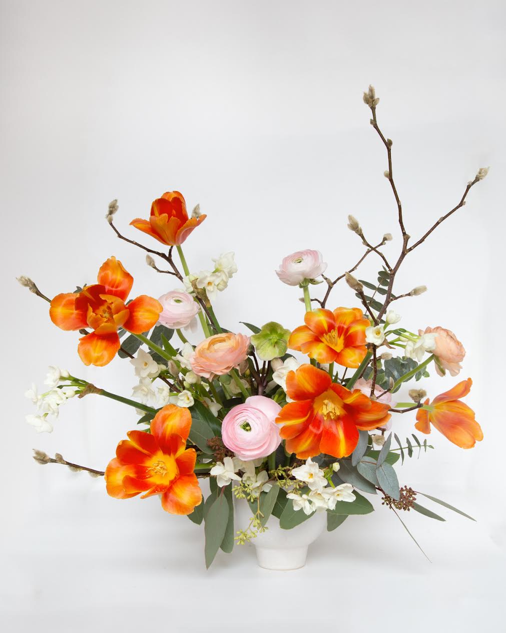 Valentine’s Day Arrangement - USING LOCAL FLOWERS ONLY!