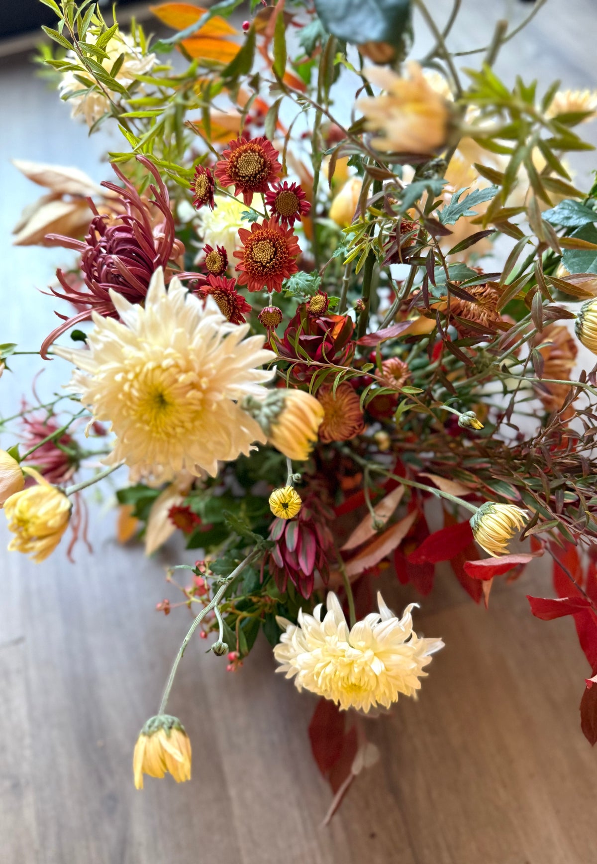 Marigolds, Branches and Fruit - The Final Flowers of Fall Workshop - Saturday 17th October 12 - 1.30pm